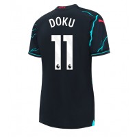 Manchester City Jeremy Doku #11 3rd trikot Frauen 2023-24 Kurzarm